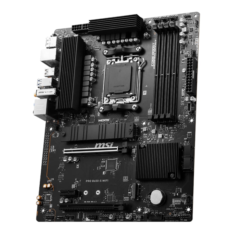 MSI PRO B650-S Wi-Fi AMD AM5 ATX Gaming Motherboard