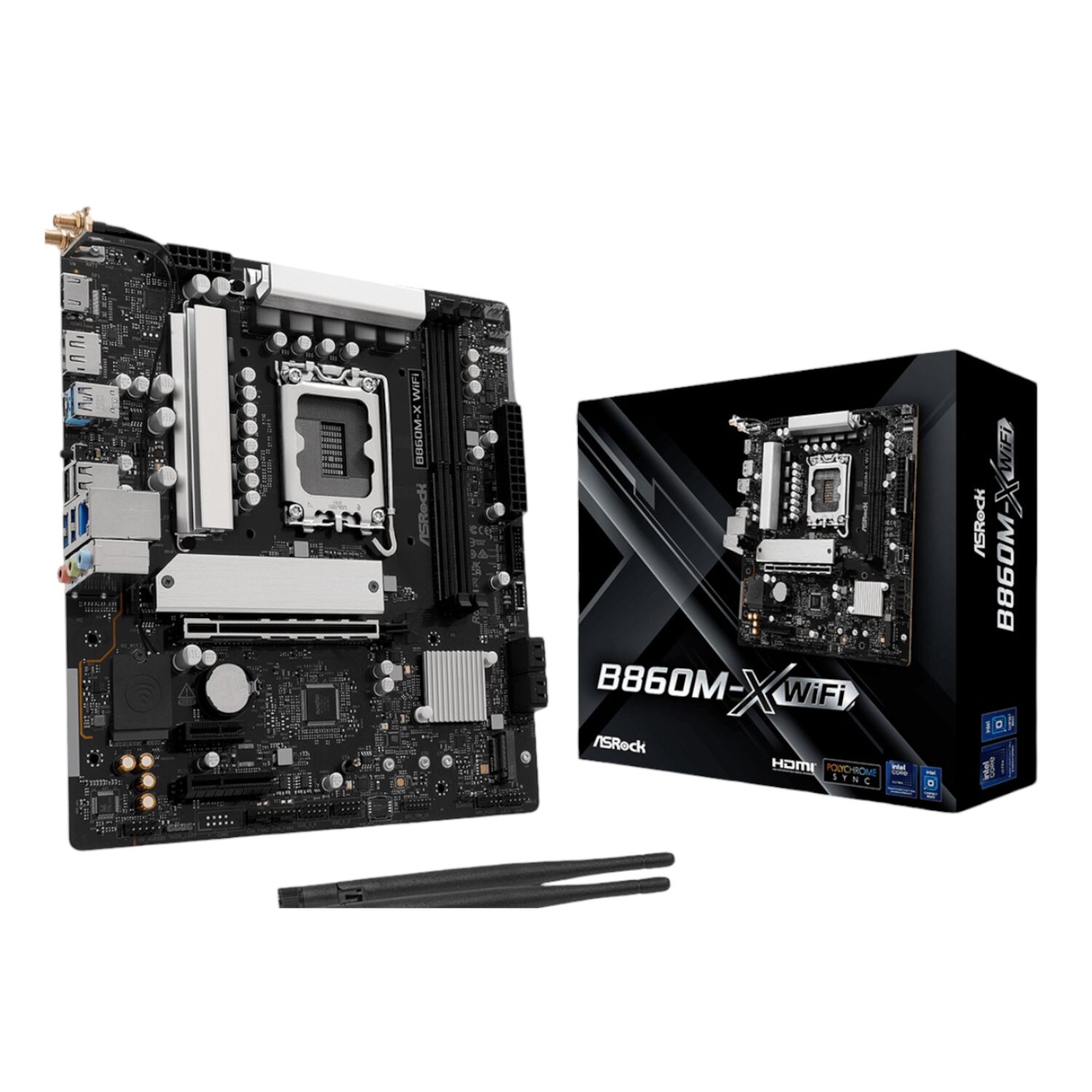 ASRock B860M-X Micro ATX DDR5 Motherboard (PCIe 5 & Wi-Fi 6E)