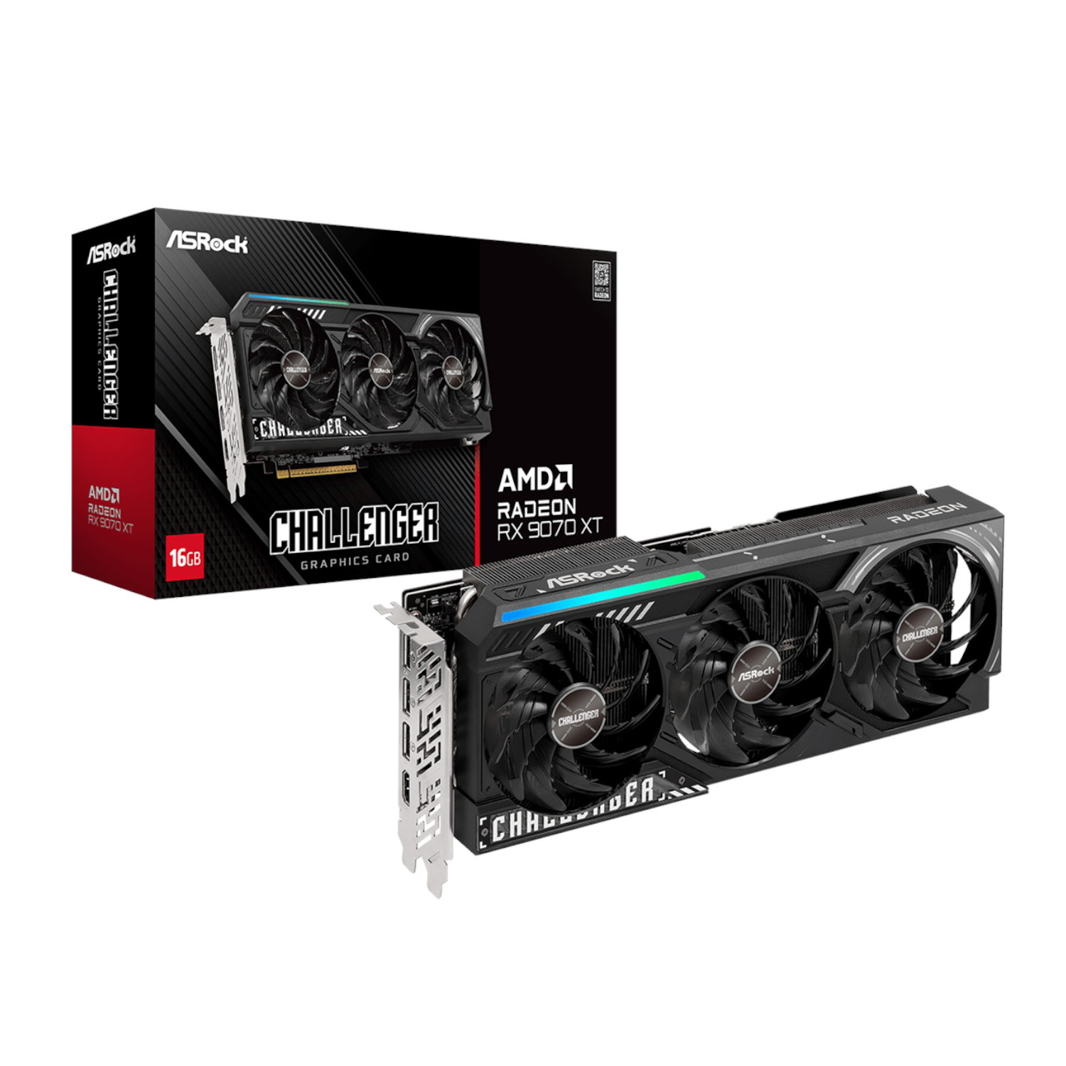 ASRock Radeon RX9070 XT Challenger 16G 